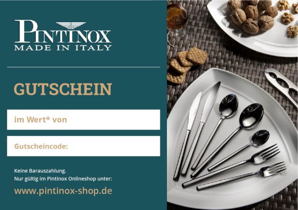 Pintinox Geschenkgutschein zum Ausdrucken